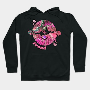 Proud Rainbows - Neon Pink Hoodie